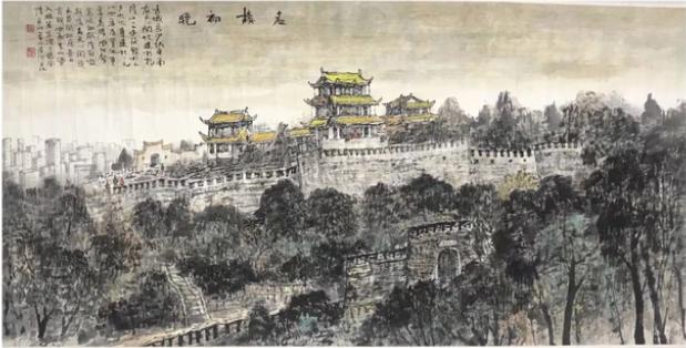 现代⽥园⼭⽔画派的创始⼈浔陌作品赏析-图2