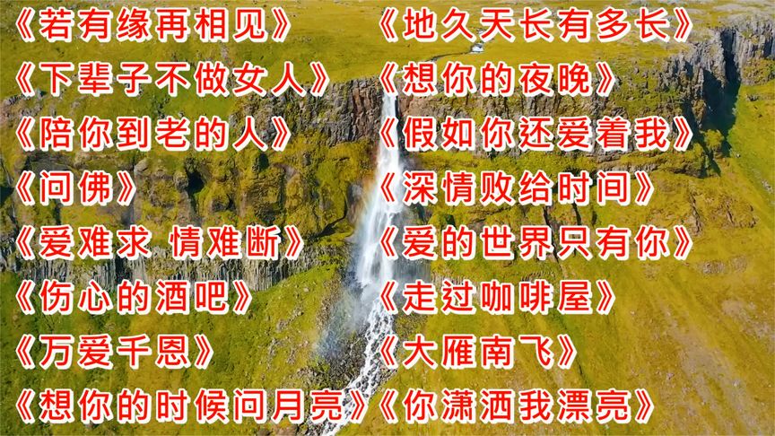 深情<若有缘再相见><伤心的酒吧><想你的时候问月亮><大雁南飞>